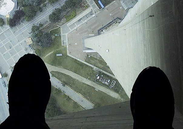 CN tower glass floor