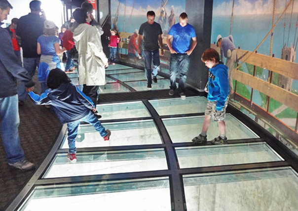 CN tower glass flooring